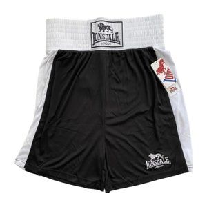 NWT Lonsdale Men's Boxing Short Color Black & White Size XS, S, M